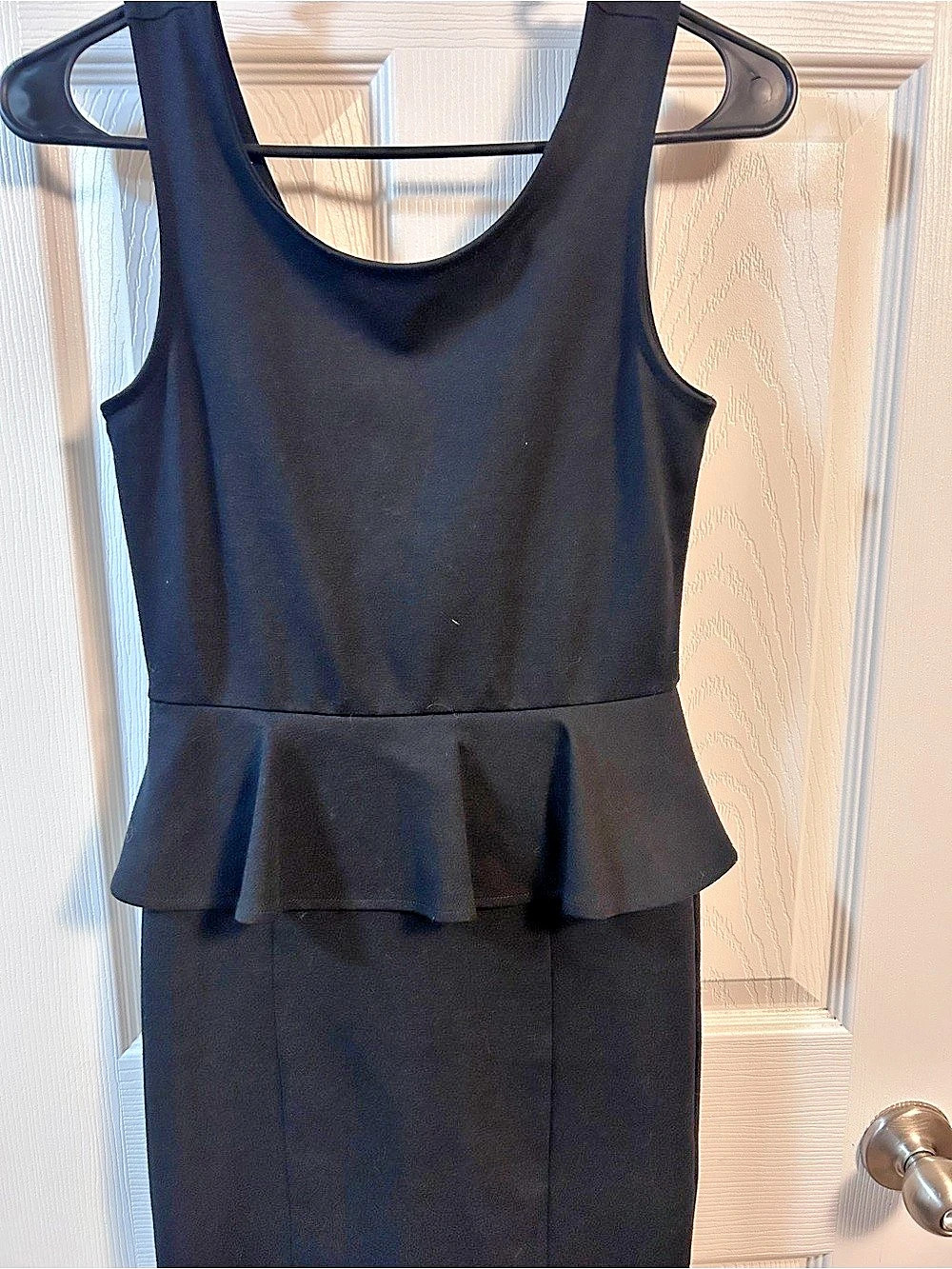 American Eagle Outfitters Black Peplum Mini Dress Like New